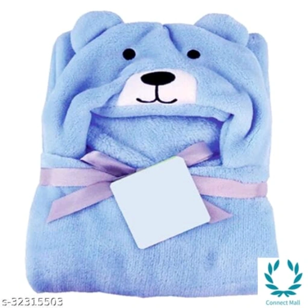Premium Hooded Microfiber Baby Wrapper  for all season Towel IN PINK And BLUE 